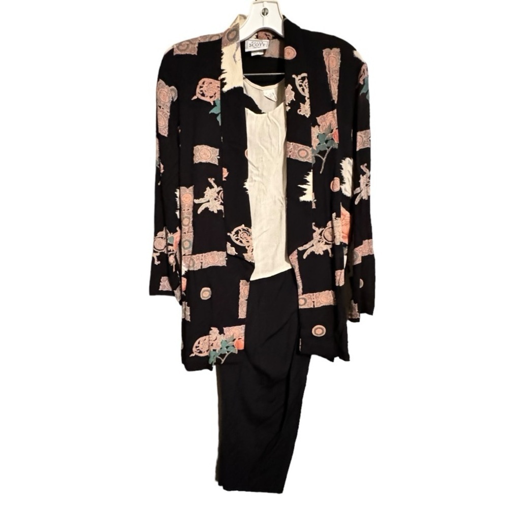 Vintage Derek Scott‎ New York 3 Piece Pantsuit